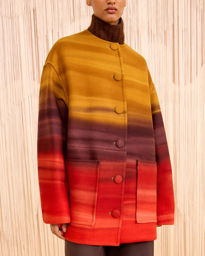 Ambrose Wool Meton Coat | Agate
