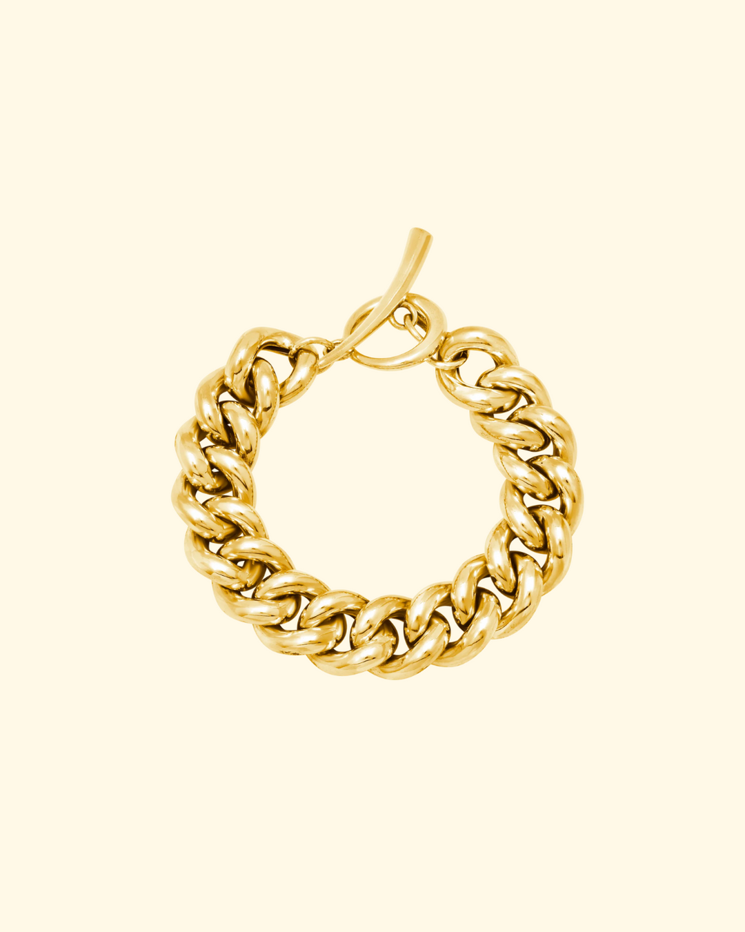 Palmeria Link Bracelet | Yellow Gold Plated Brass