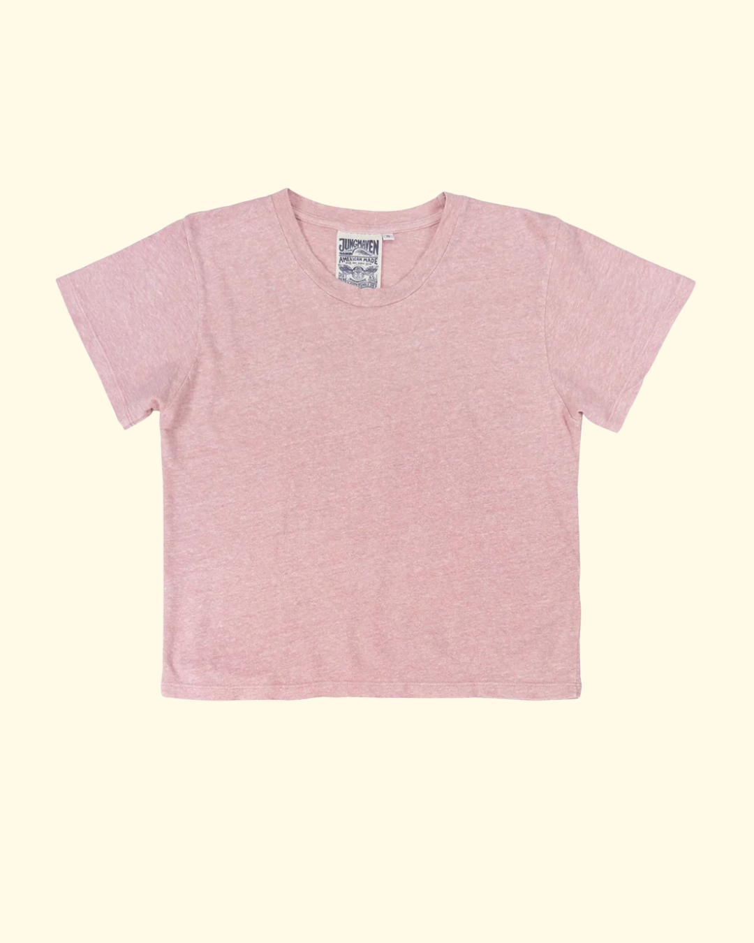 Cropped Lorel Tee Heather | Rose Water