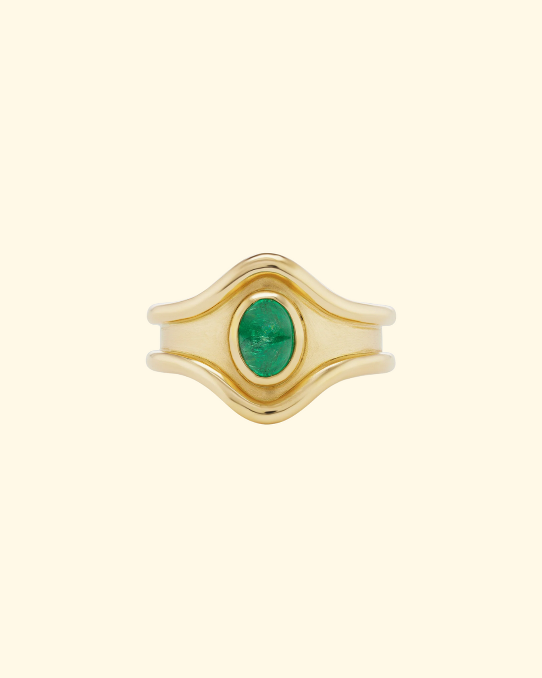 Shelter Island Ring in Emerald | 18k Yellow Gold - ONLINE ONLY
