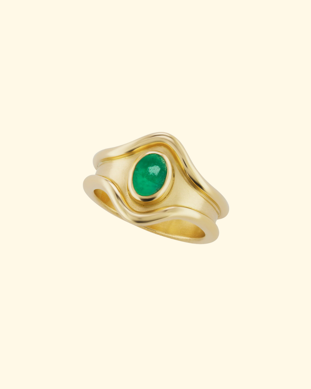 Shelter Island Ring in Emerald | 18k Yellow Gold - ONLINE ONLY