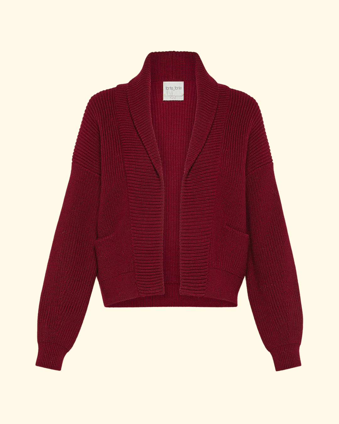 Merinos Shawl Collar Cardigan | Rubis