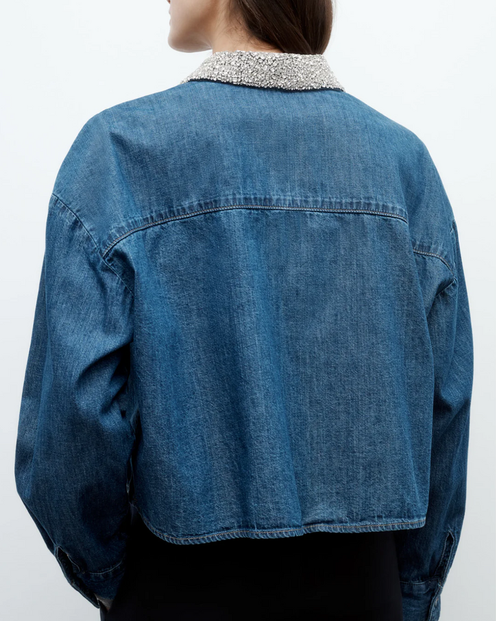 My Ex's Denim W/Crystal Collar