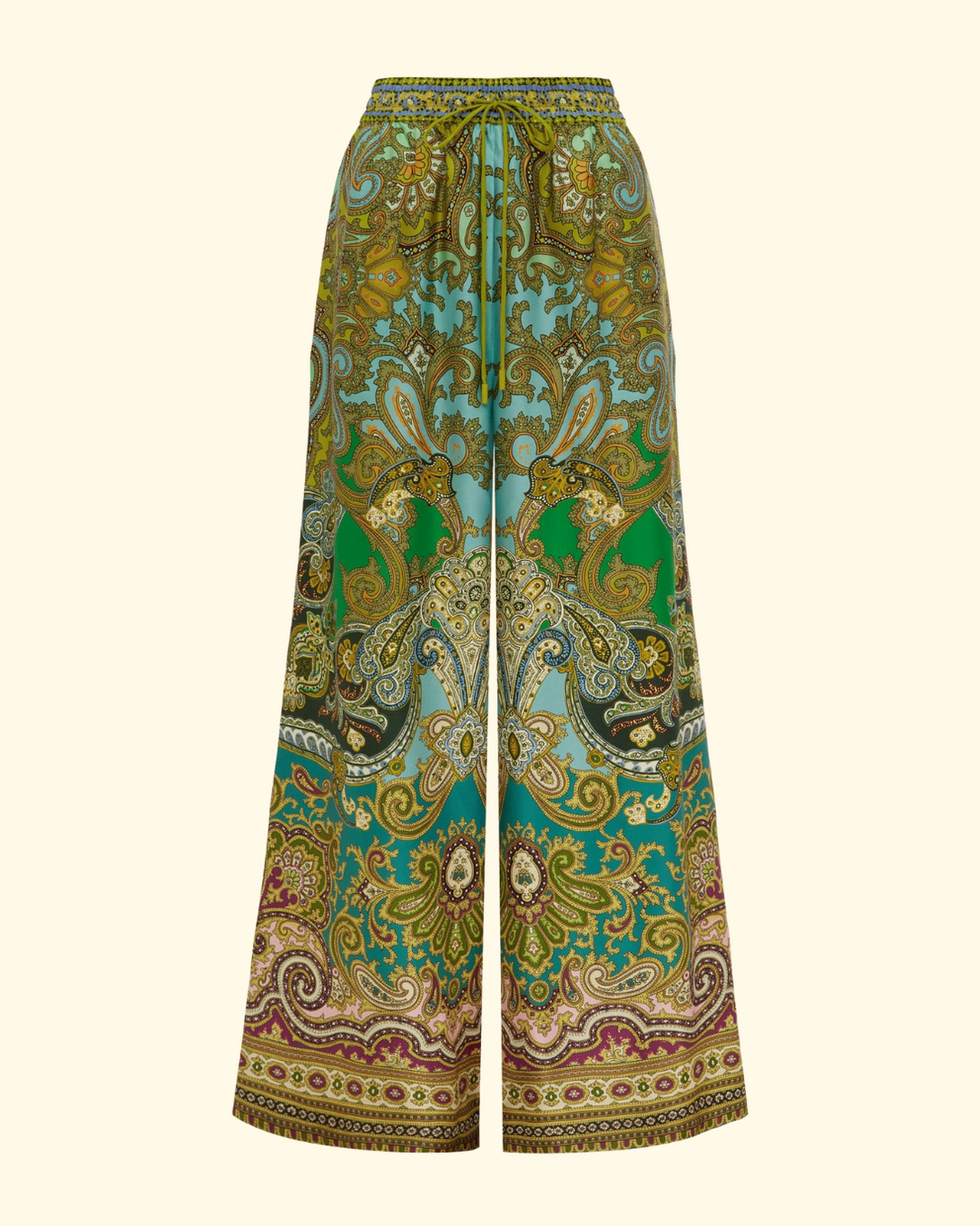 Clemenza Silk Pant | Multi