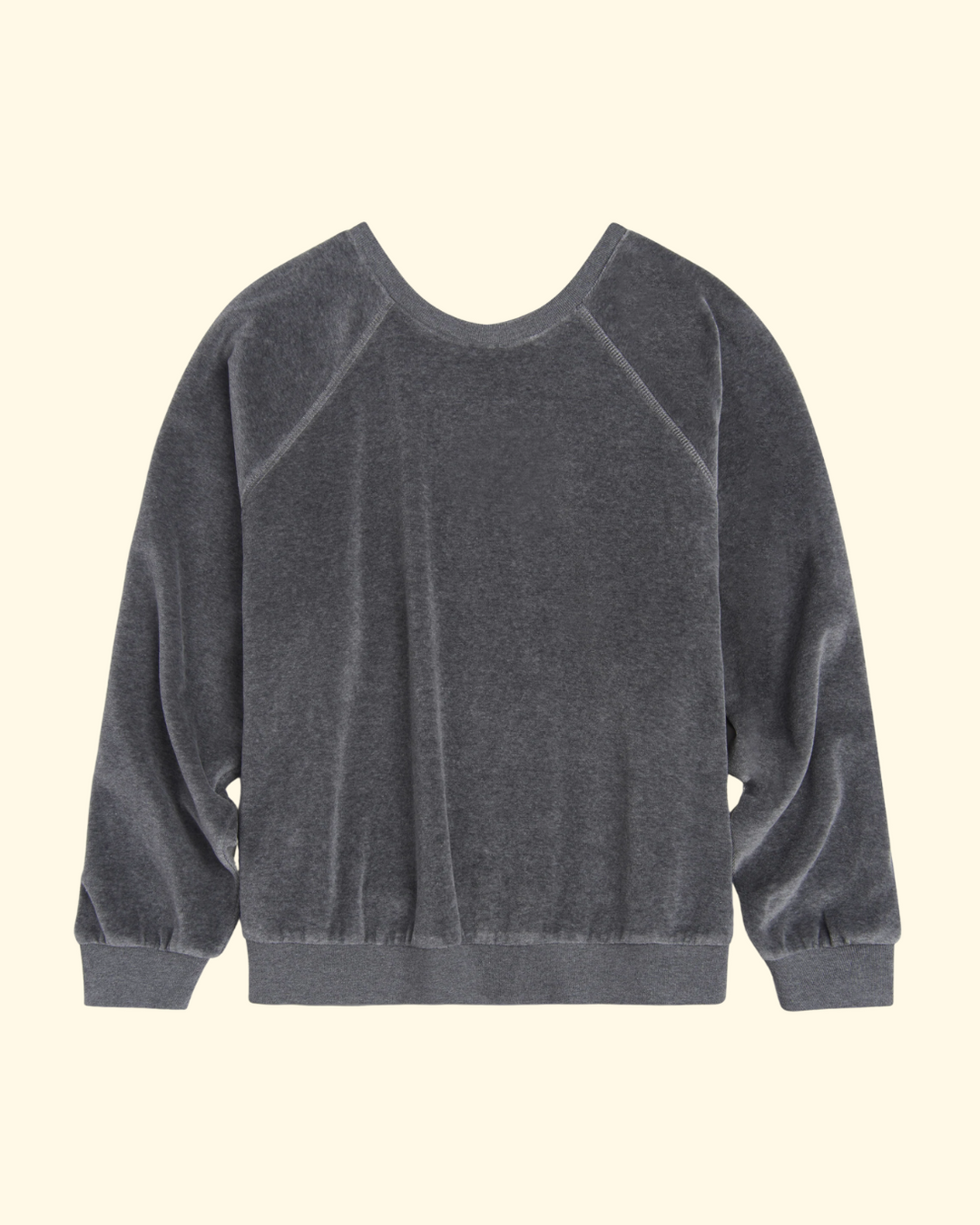 Samos Oversize Sweatshirt Velour | Charcoal Heather