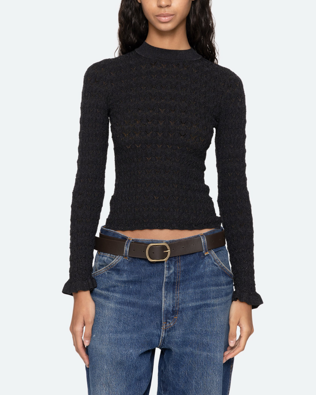 Ruby Knit Top | Black