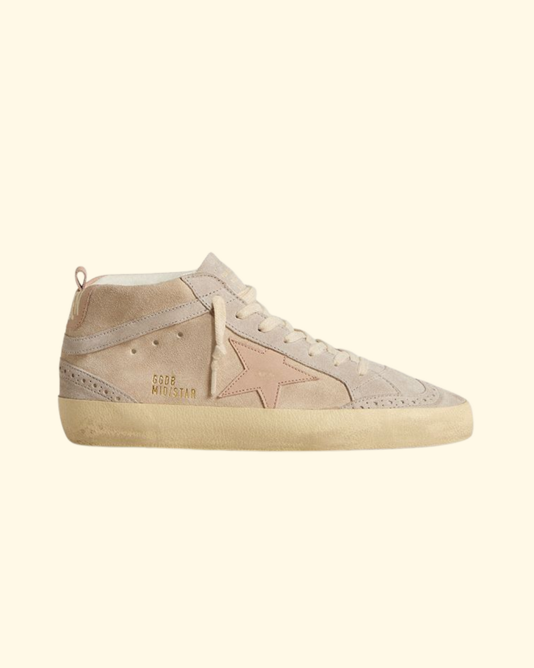 Midstar Classic Upper Suede leather star | Beige/Grey/Rose Dust