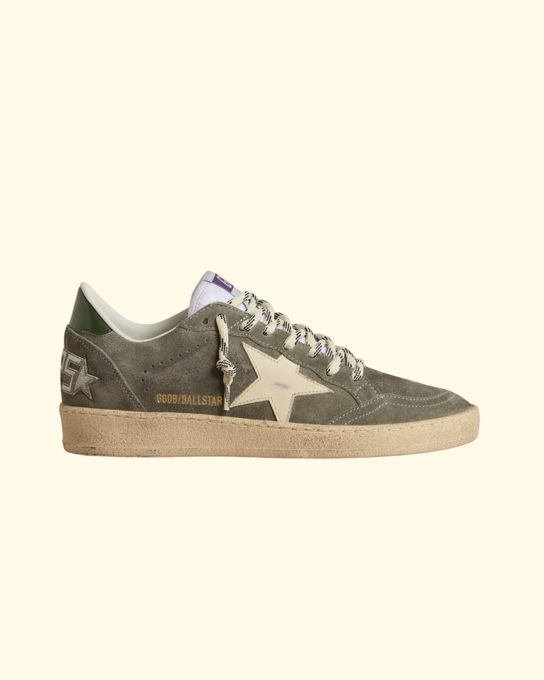 Ballstar Suede Upper leather star | Green/Cream/Black