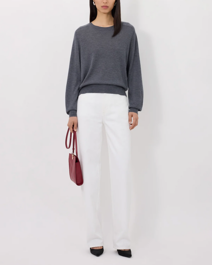 Angus Fine Knit Sweater | Anthracite Melange