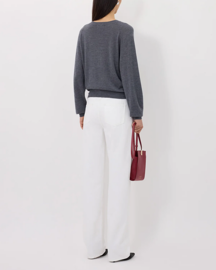 Angus Fine Knit Sweater | Anthracite Melange