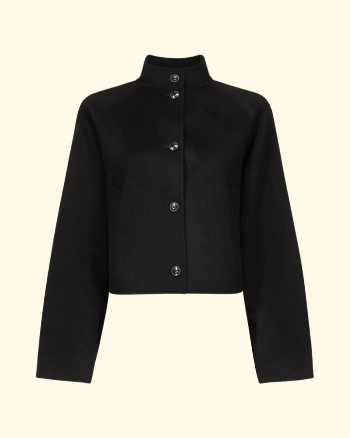 Nyma Cropped Jacket | Black