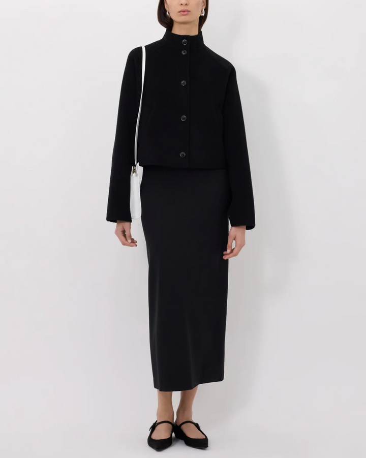 Nyma Cropped Jacket | Black
