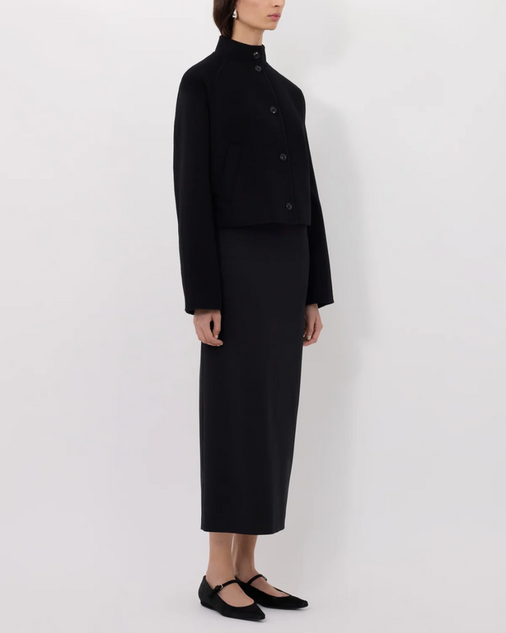 Nyma Cropped Jacket | Black