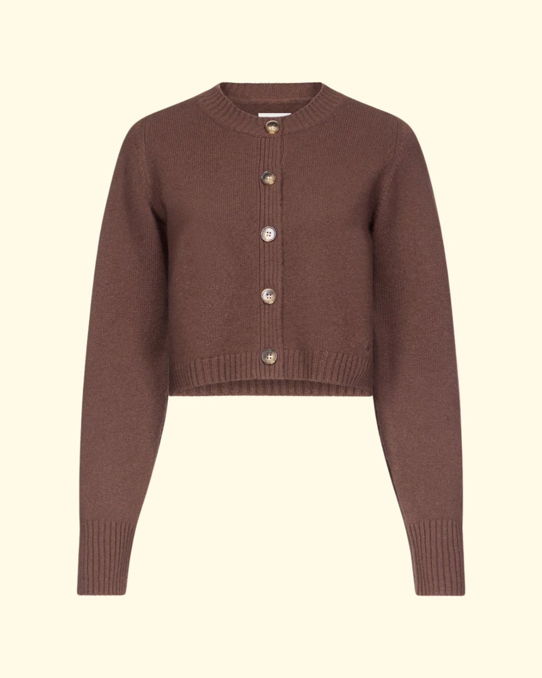 Zephir Cropped Cardigan | Brown