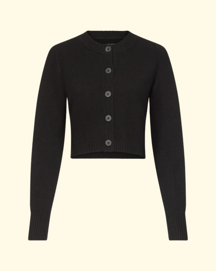 Zephir Cropped Cardigan | Black