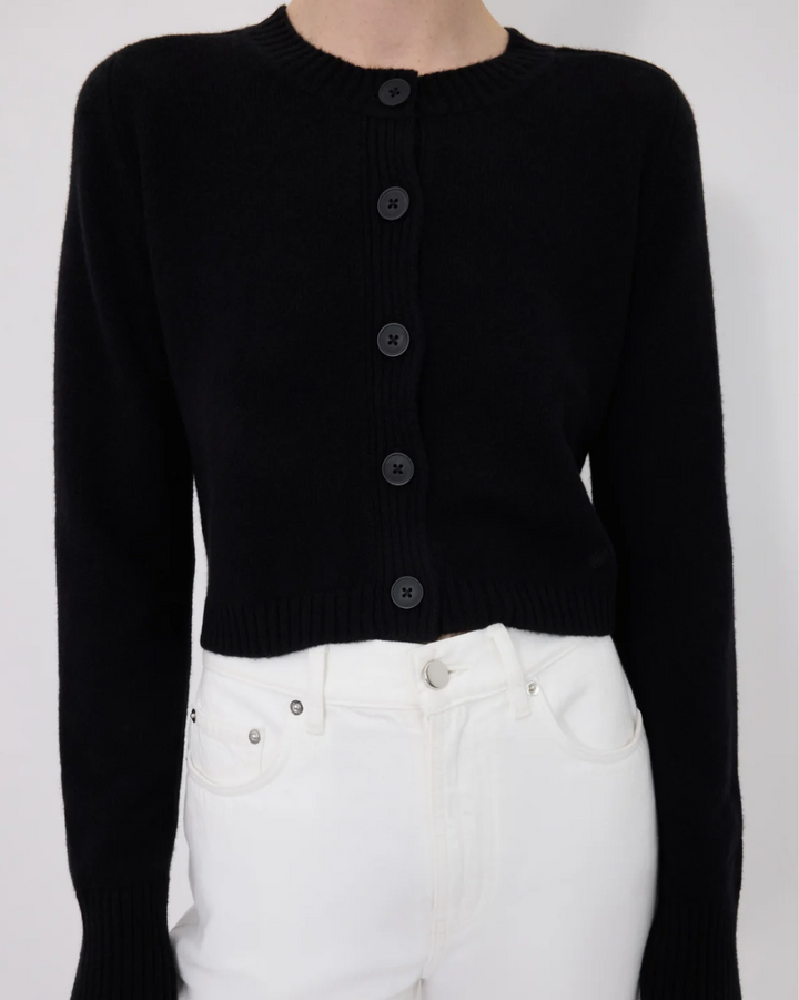 Zephir Cropped Cardigan | Black