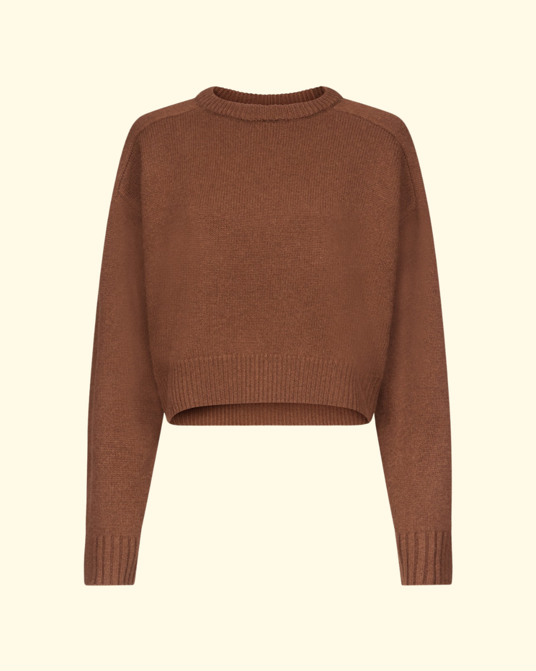 Bruzzi Cropped Sweater | Brown