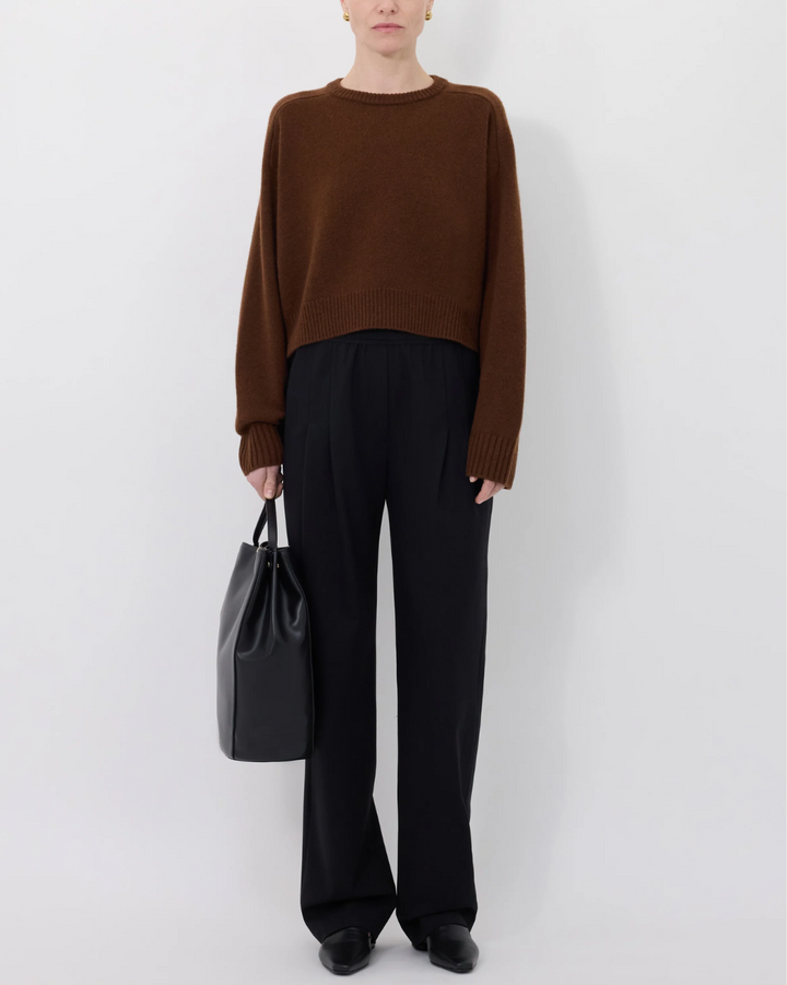 Bruzzi Cropped Sweater | Brown