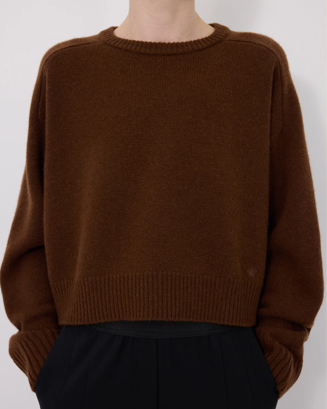 Bruzzi Cropped Sweater | Brown
