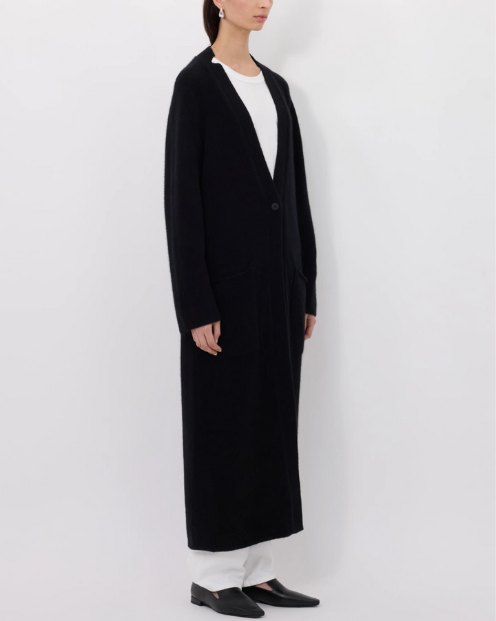 Smet Maxi Knit Cardigan | Black