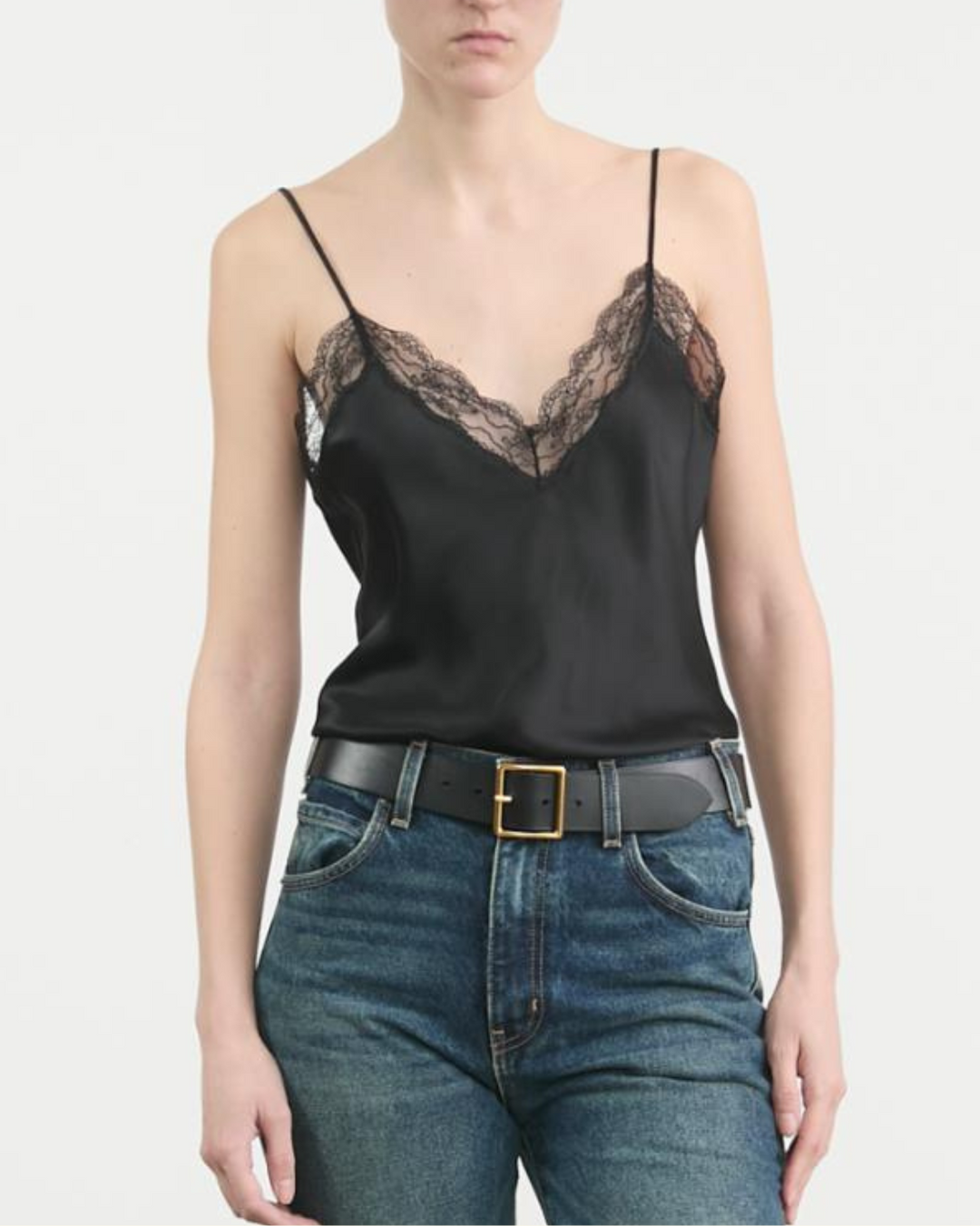 Elara Lace Cami | Black