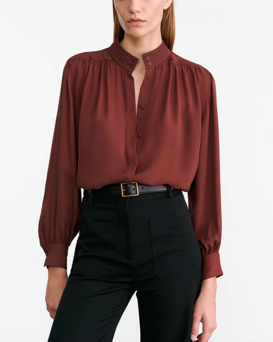 Revi Blouse | Burgundy