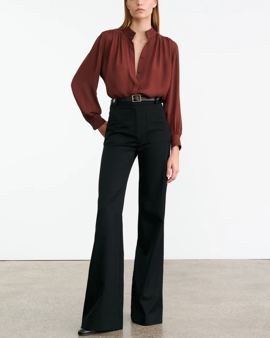 Revi Blouse | Burgundy