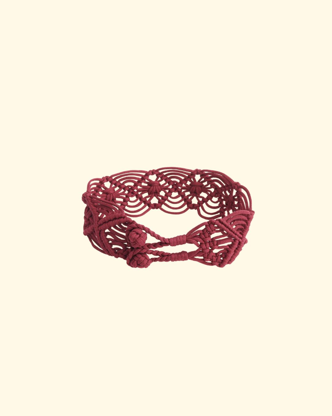 Hand Braided Belt | Bordeaux