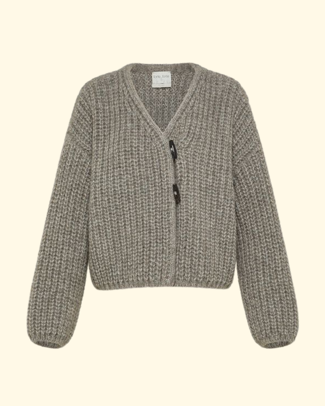 Chic Alpaca Cardigan | Stone