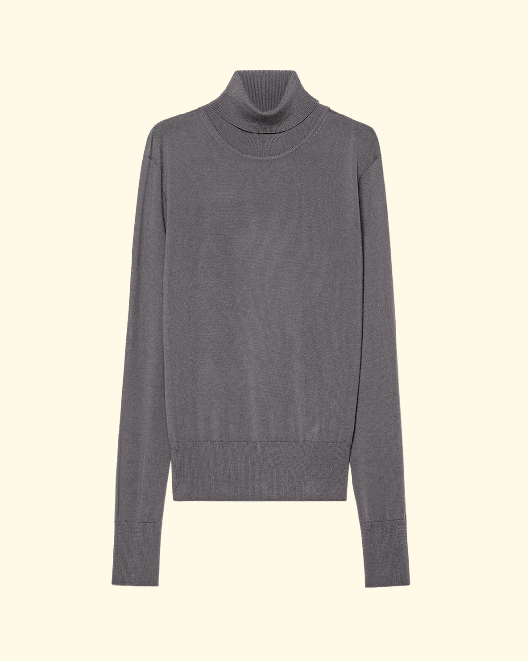 Superfine Merinos Turtleneck Sweater | Antracite