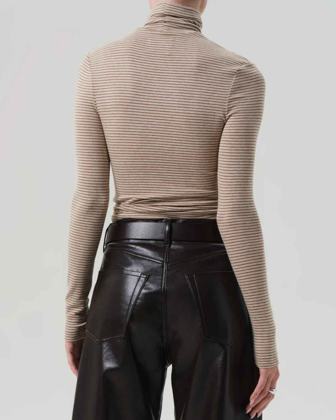 Caradene Turtleneck | Oatmeal Stripes