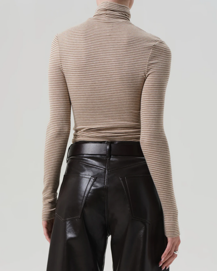 Caradene Turtleneck | Oatmeal Stripes