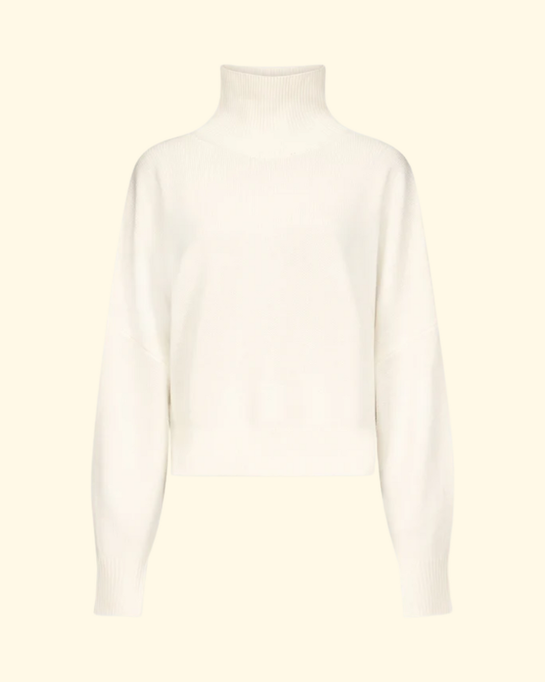 Luke Stand Collar Sweater | Ivory