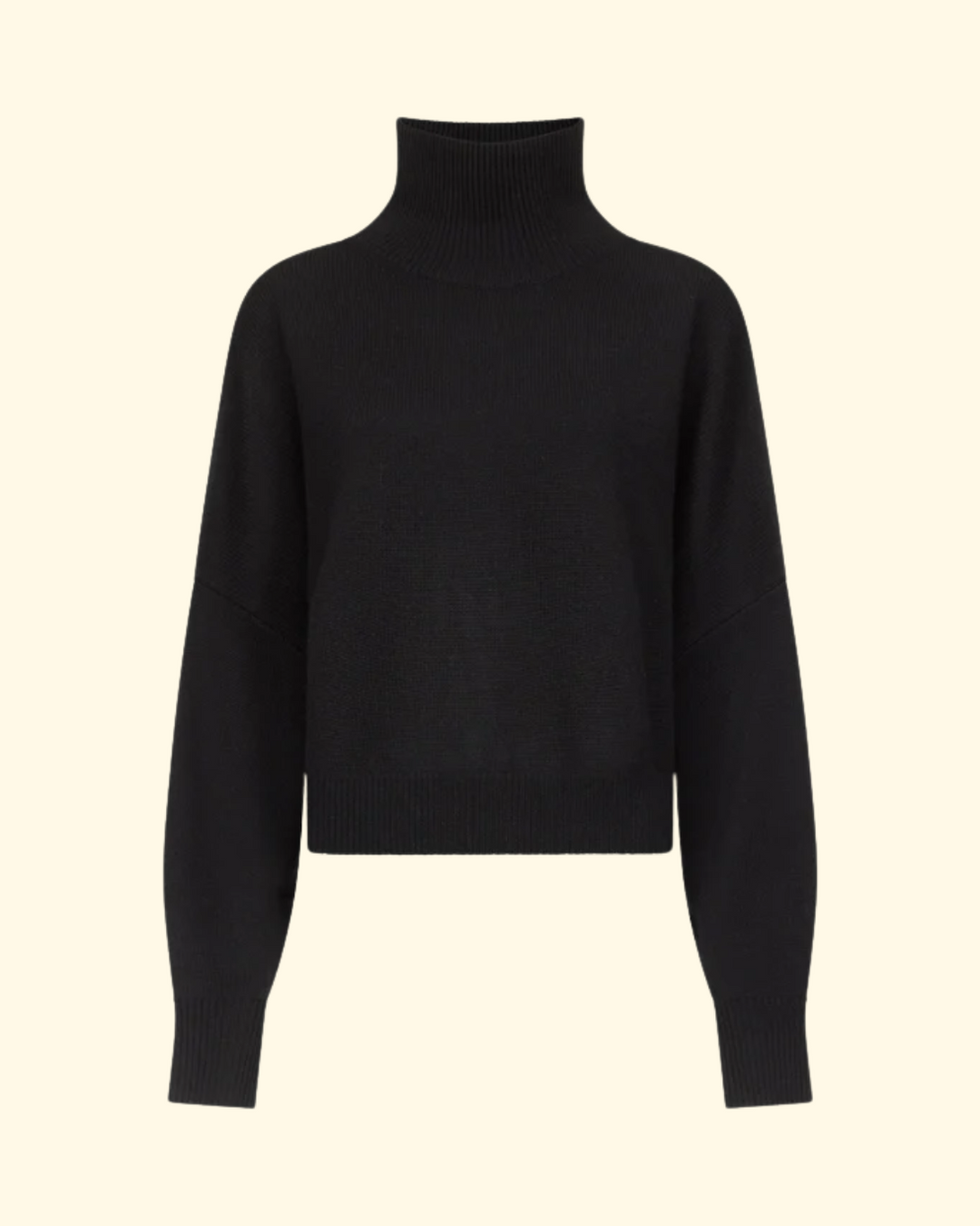 Luke Stand Collar Sweater | Black