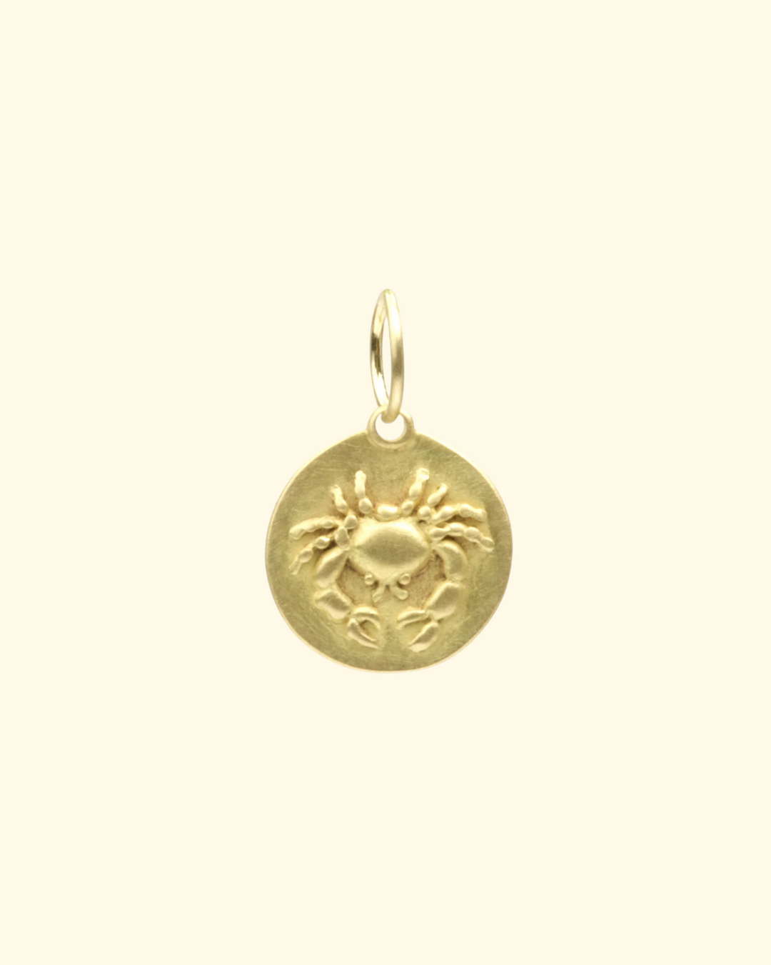 Cancer Medal Charm | 18k Yellow Gold