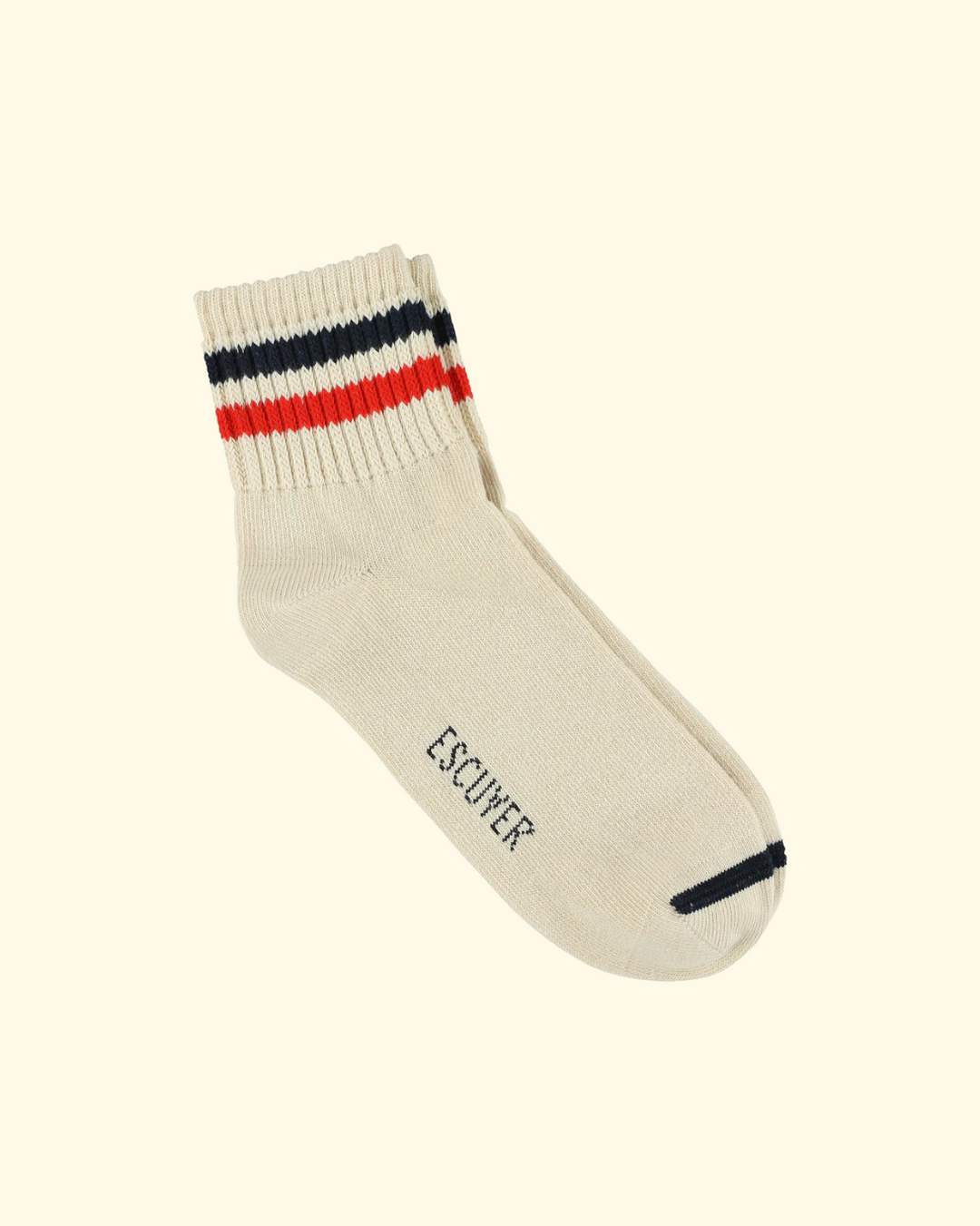 Ankle Socks | Ecru/Blue/Orange