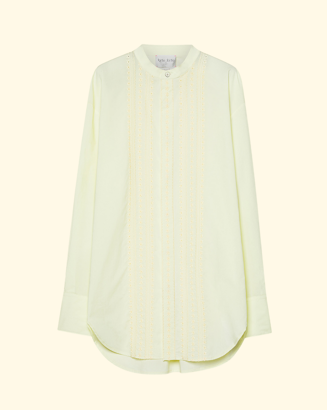 PREORDER Les Fleurs Embroidery Popline Shirt | Light