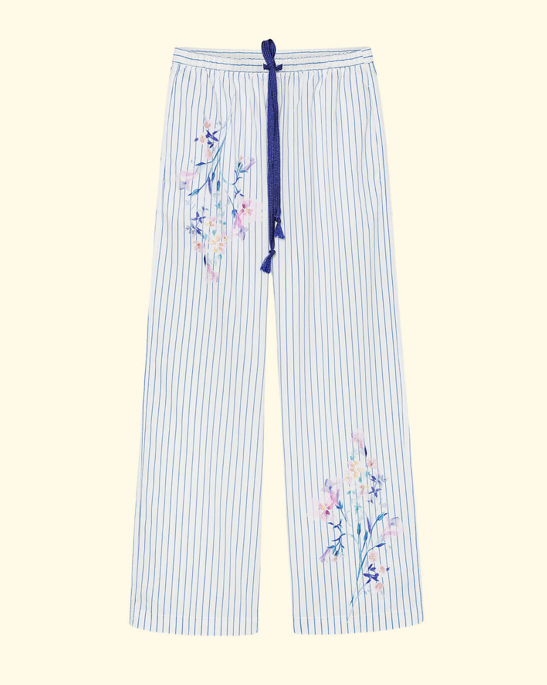 PREORDER Le Bouquet Print Popline Drawstring Pants