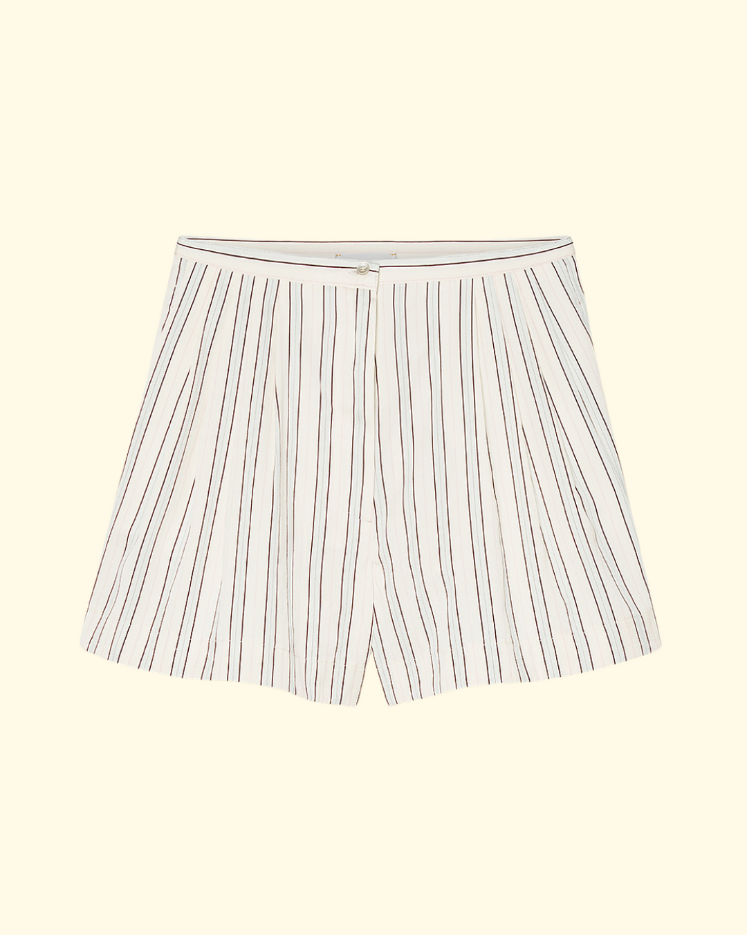 PREORDER Contemporary Cotton Pinstriped Shorts | Sky