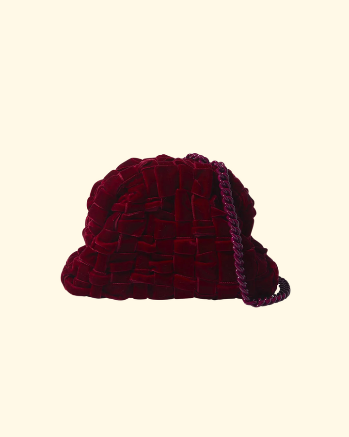 Velvet Mini Game Bag | Bordeaux