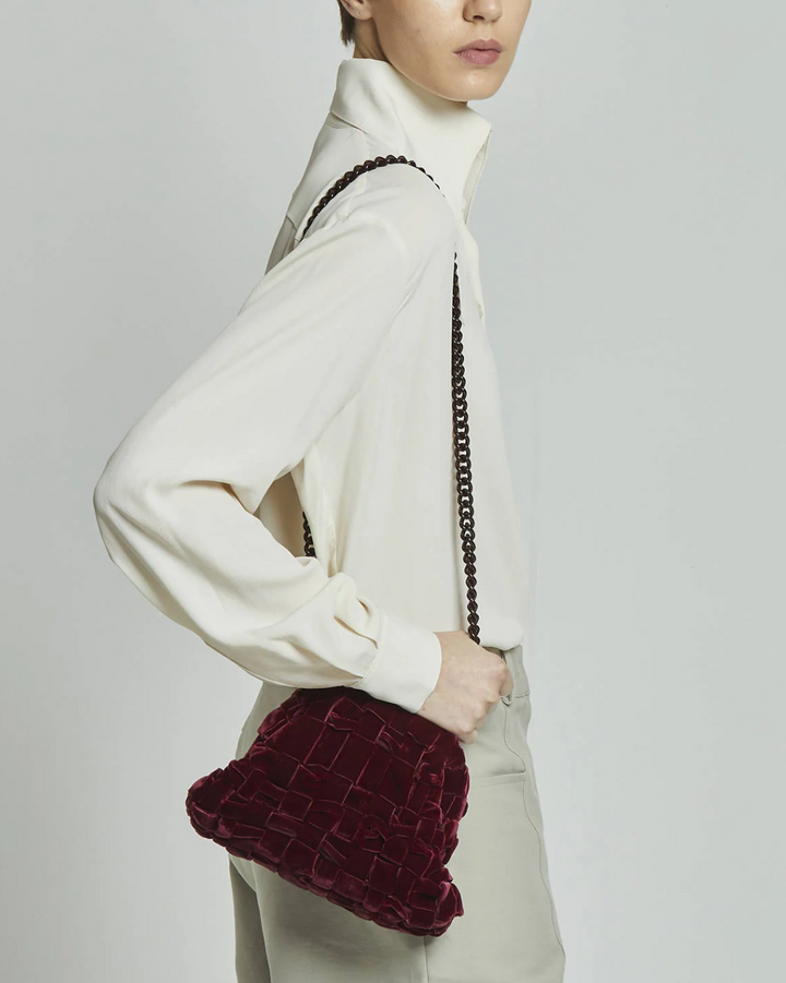 Velvet Mini Game Bag | Bordeaux