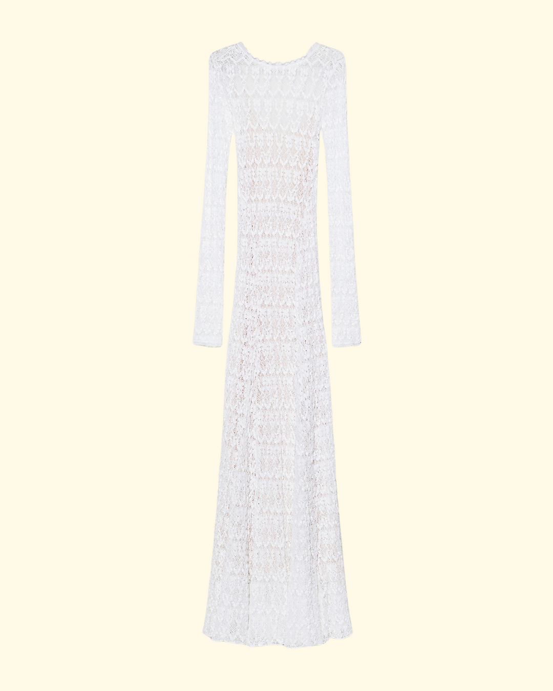 PREORDER Stretch Lace long Sleeves Dress w/ Slip | Crystal