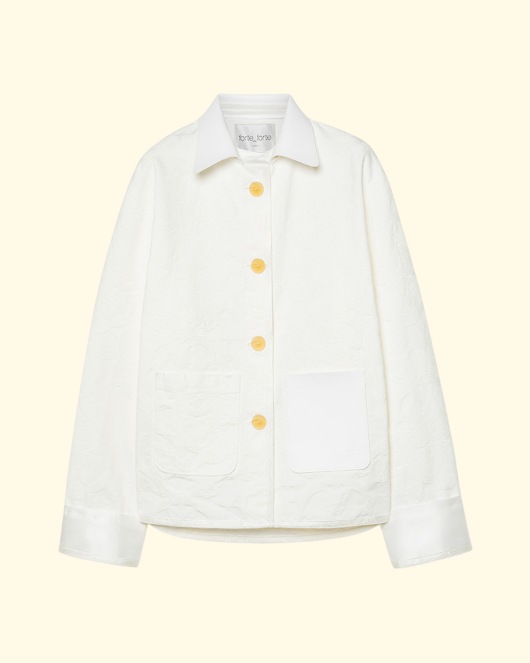 PREORDER Arabesque Cotton Jacquard Work Jacket | Crystal