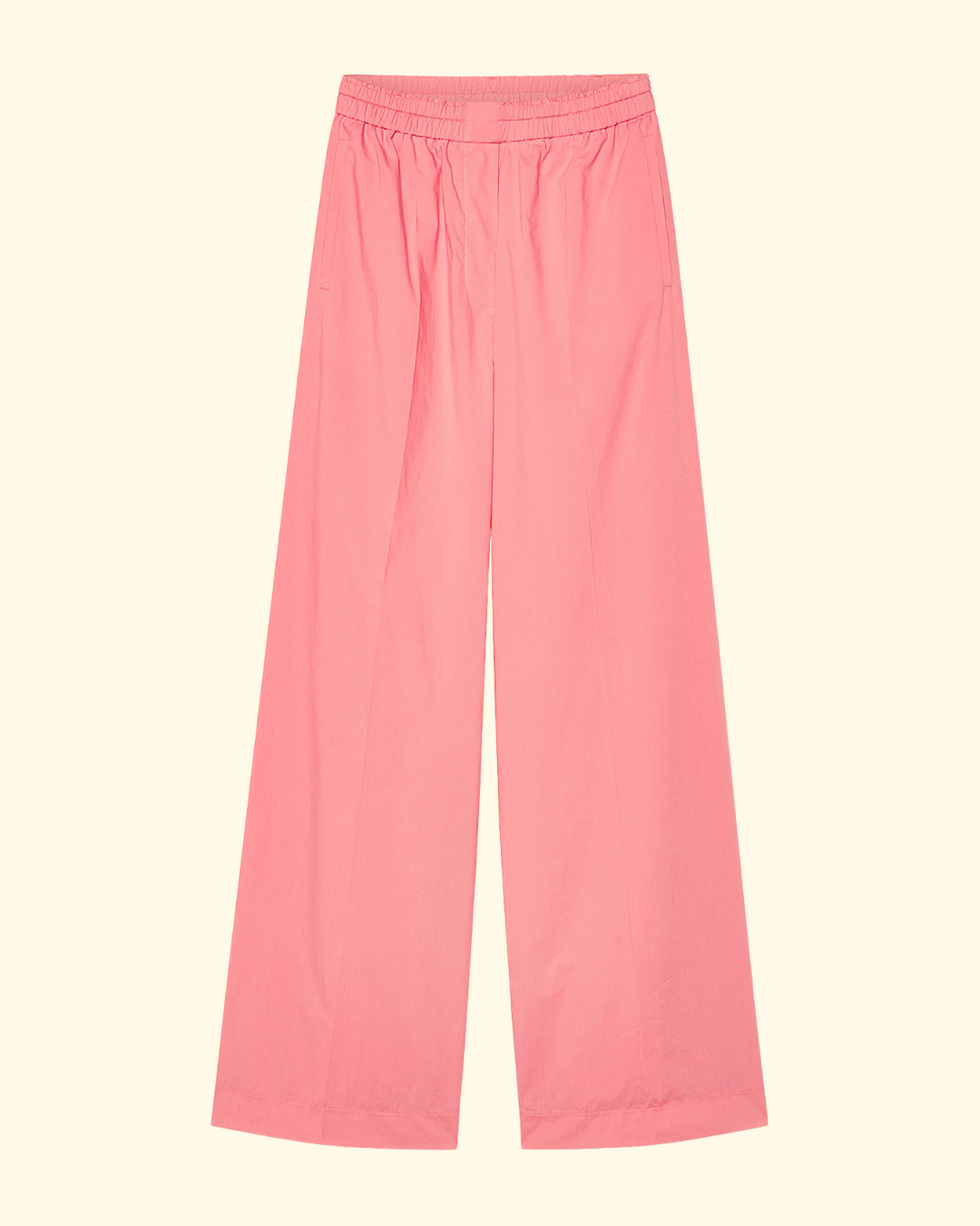 PREORDER Cotton Popline Straight Leg Elasticated Pants | Kiss