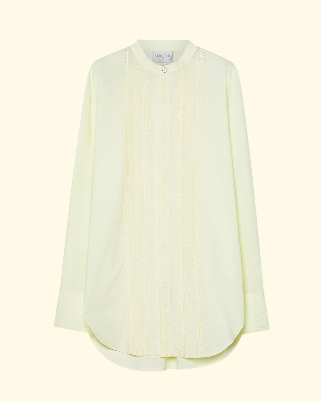 PREORDER Les Fleurs Embroidery Popline Shirt | Light