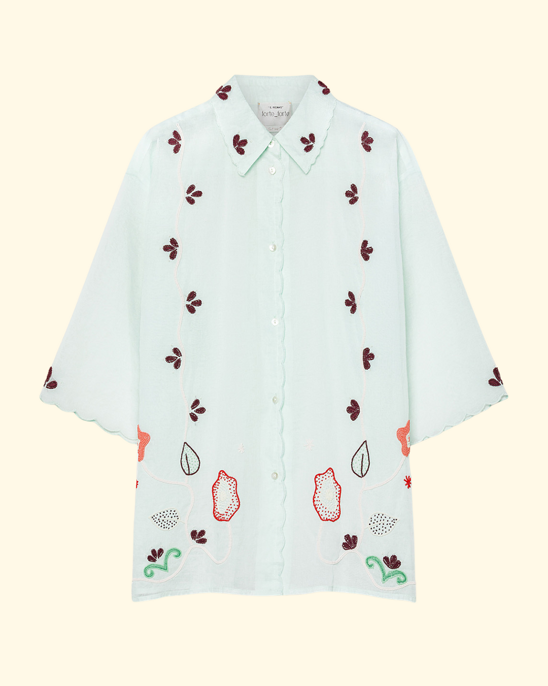 PREORDER Broderie En Reve Embroidery Muslin Shirt | Plume