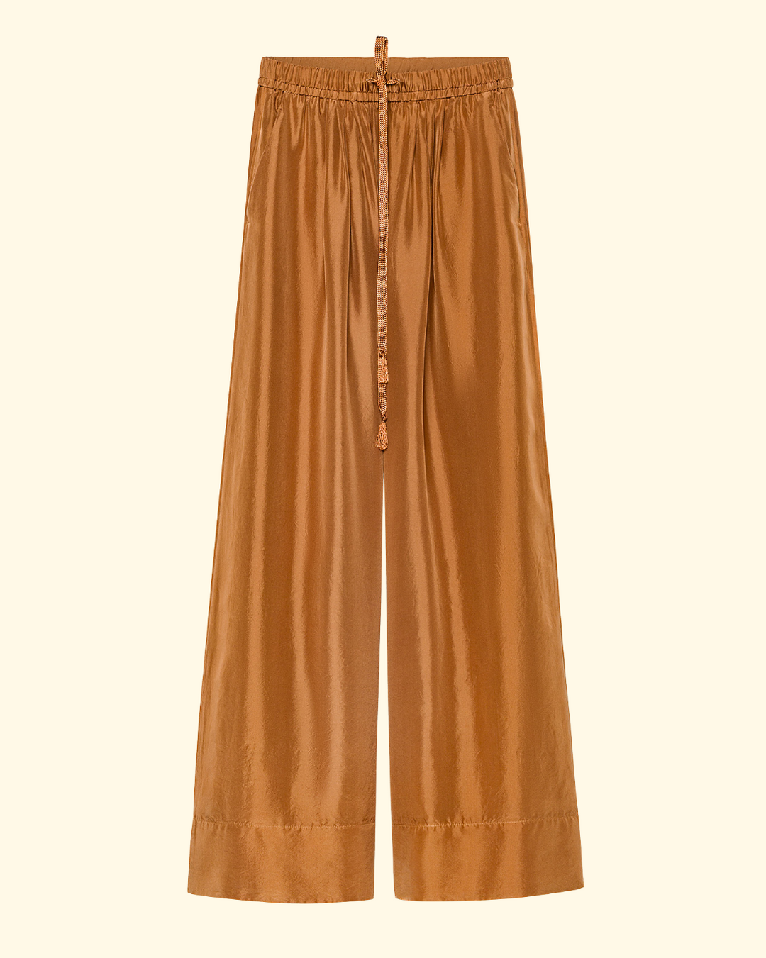 PREORDER Habotai Silk Drawstring Pants | Bronze