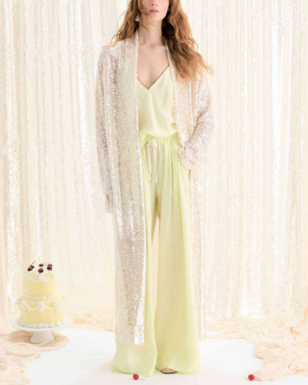 PREORDER Habotai Silk Drawstring Pants | Light