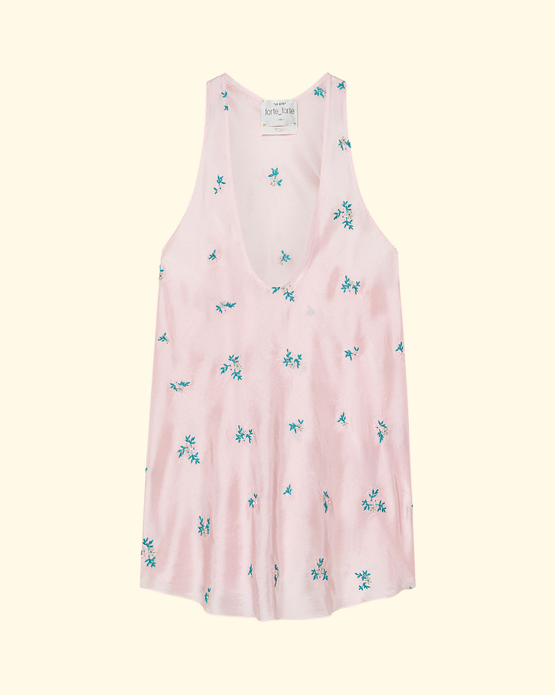PREORDER Petit Fleurs Embroidery Silk Top | Sweet