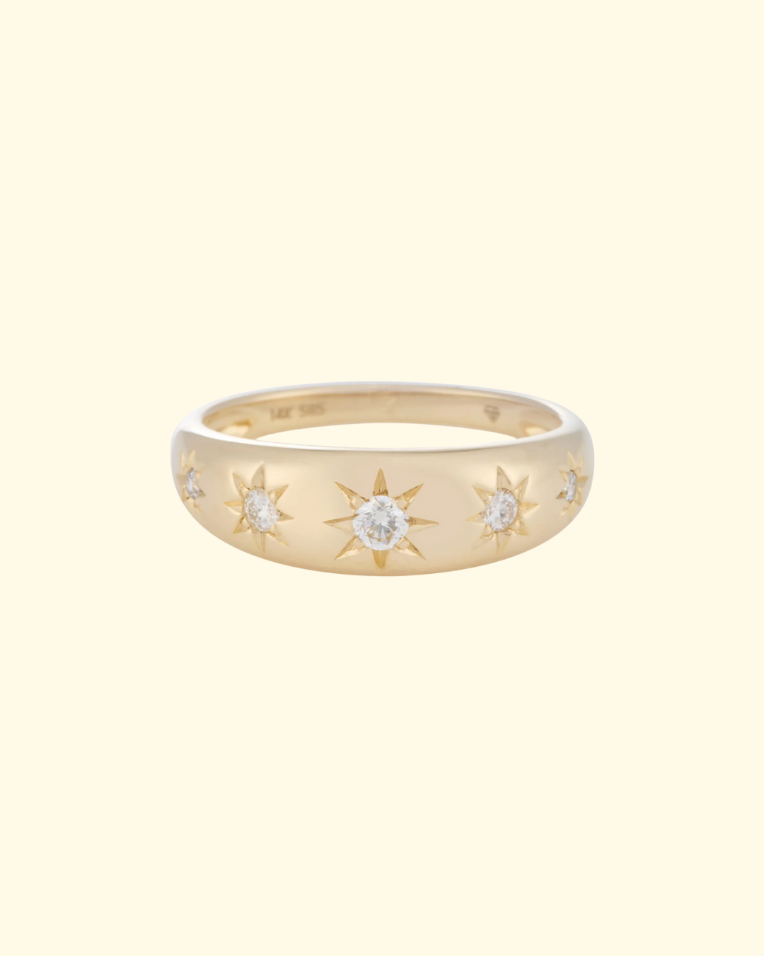 Celeste Dome Ring | 14k Yellow Gold